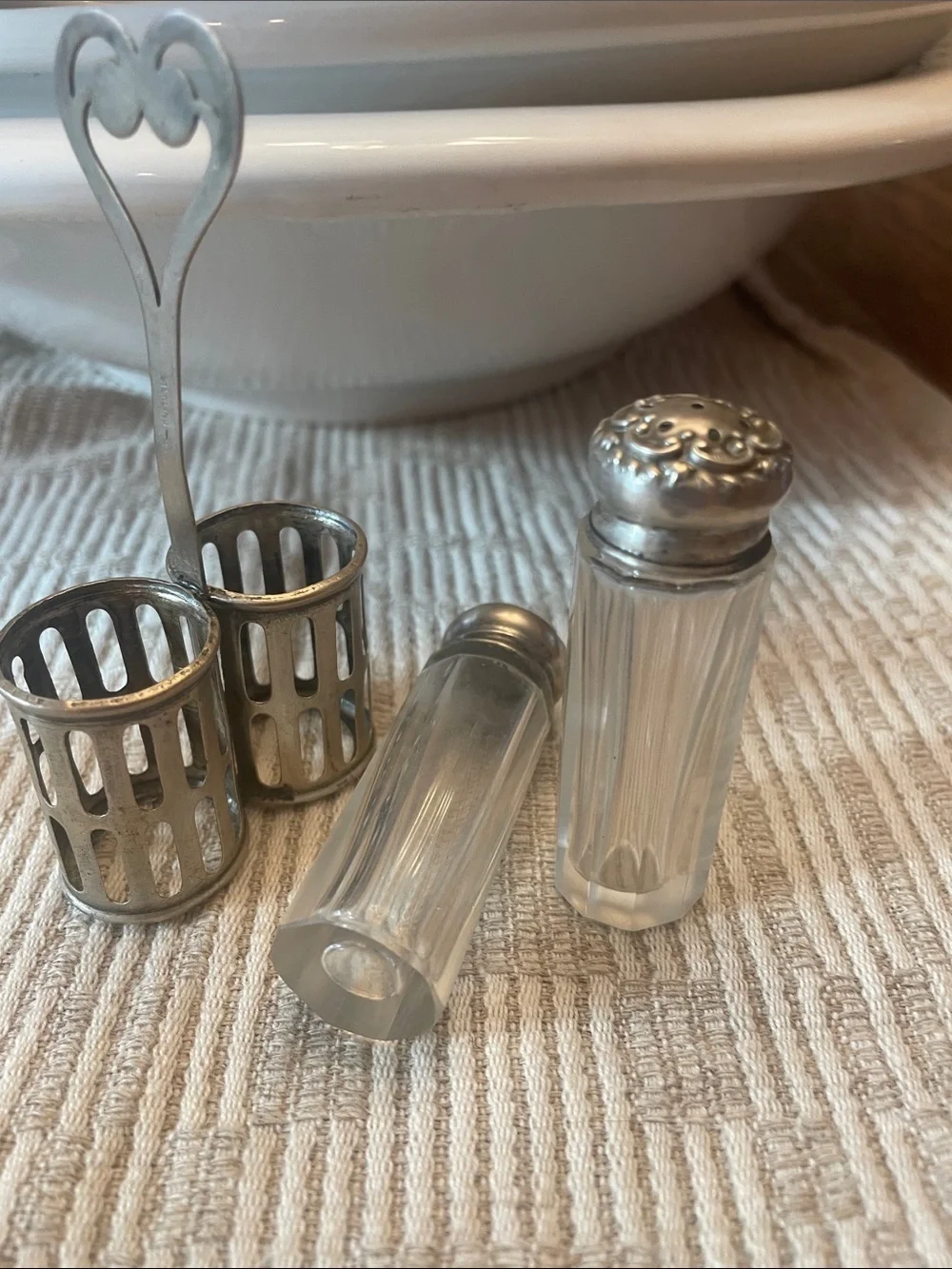Antique Sterling Silver Salt and Peppershaker